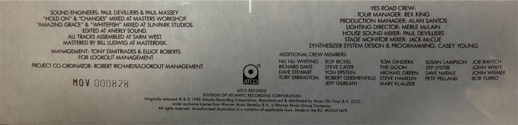Yes【9012Live: The Solos】新品レコード