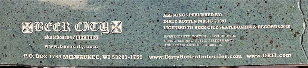D.R.I.(Dirty Rotten Imbeciles)【Crossover】新品レコード