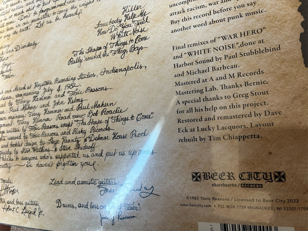 Toxic Reasons【Independence】新品レコード