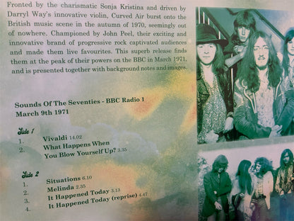 Curved Air【Live in the UK 1971】新品レコード