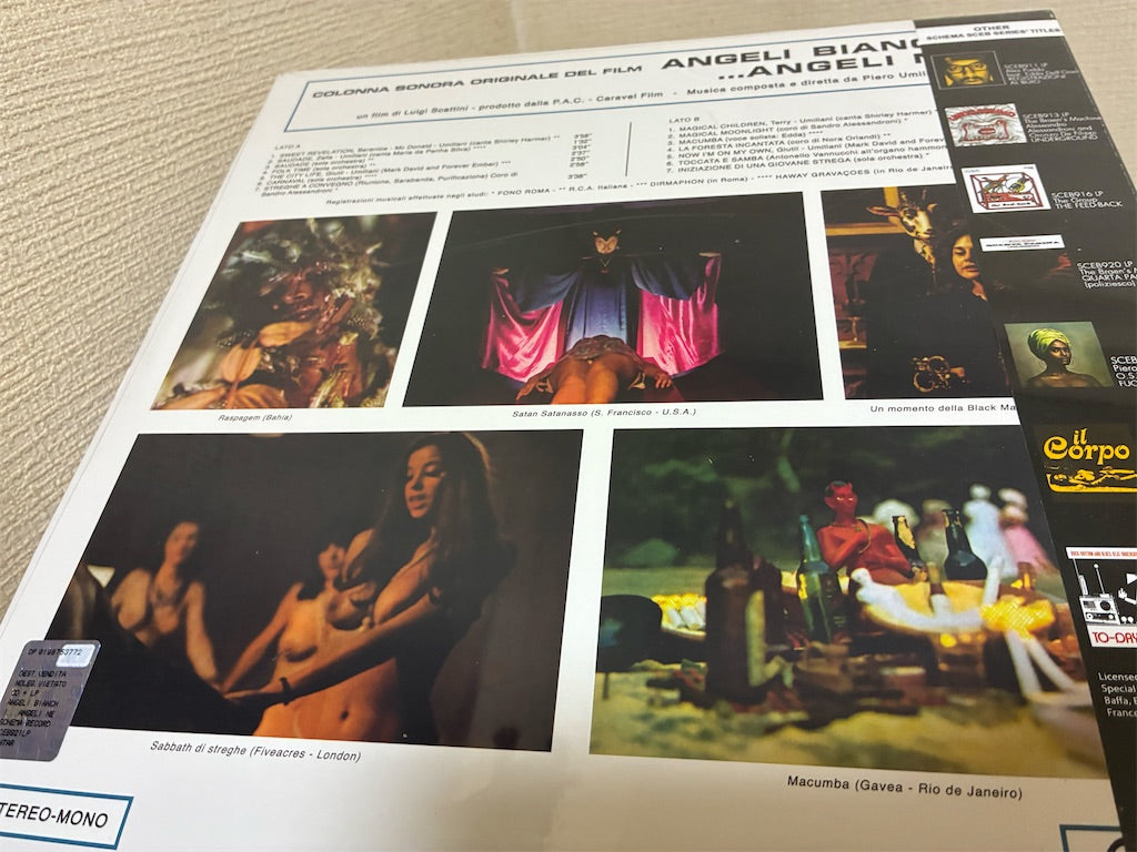 Piero Umiliani【Angeli bianchi... ...Angeli neri 世界秘教地帯を裂く - 続・快楽と神秘】新品レコード