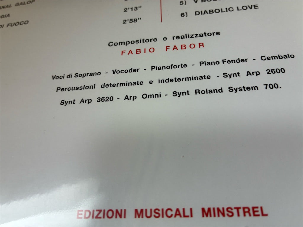 Fabio Fabor【Pape Satan】新品レコード