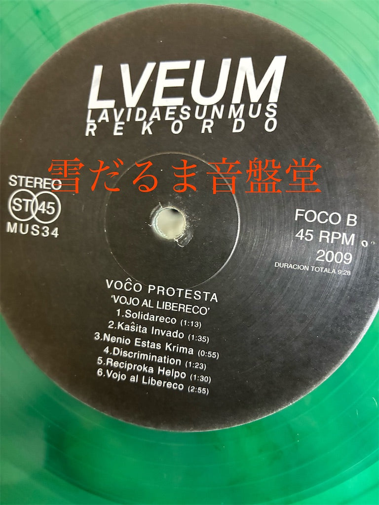 Voĉo Protesta【Vojo Al Liberec】中古レコード