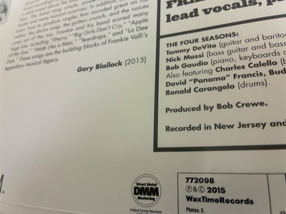 FRANKIE VALLI & THE FOUR SEASONS【JERSEY CATS】新品レコード