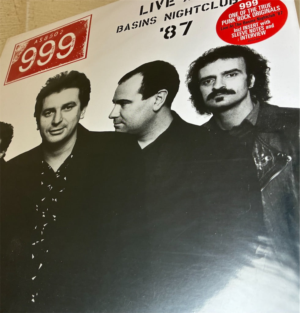 999【Live At The Basins Nightclub '87】新品レコード