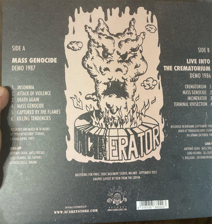 Incinerator【Mass Genocide / Live Into The Crematorium】中古レコード
