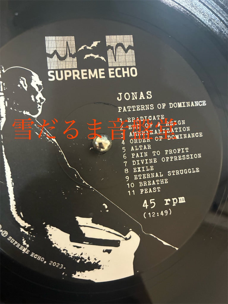 Jonas【Patterns Of Dominance】中古レコード