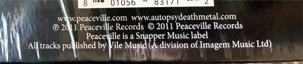 Autopsy【Macabre Eternal】中古レコード