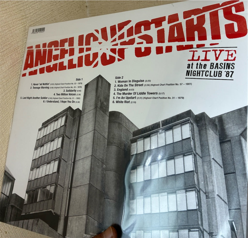 Angelic Upstarts【Live at the Basins Nightclub '87】新品レコード