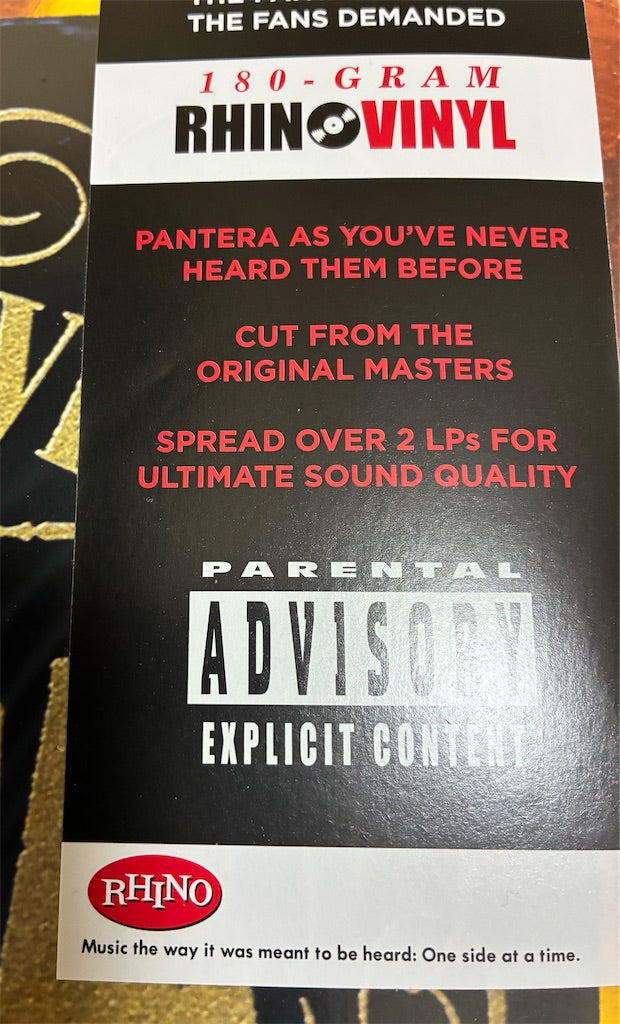 Pantera【Official Live: 101 Proof】新品レコード
