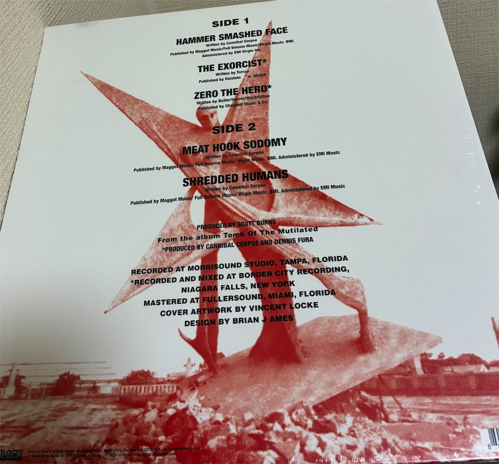 Cannibal Corpse【Hammer Smashed Face】新品レコード