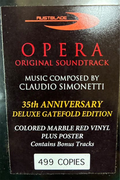 CLAUDIO SIMONETTI【Dario Argento's Opera - オペラ座/血の喝采O.s.t.】新品レコード