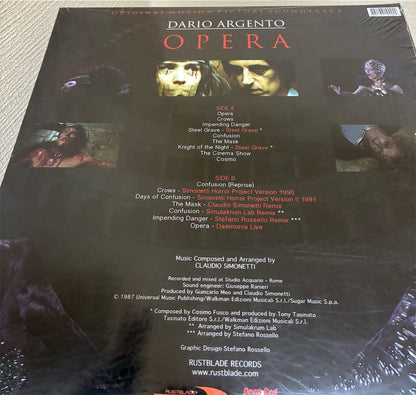 CLAUDIO SIMONETTI【Dario Argento's Opera - オペラ座/血の喝采O.s.t.】新品レコード