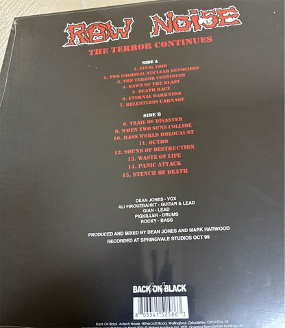 Raw Noise【The Terror Continues】新品レコード