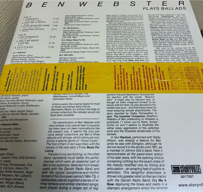 Ben Webster【Plays Ballads】新品レコード