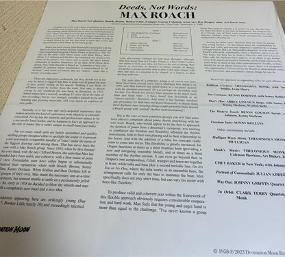 Max Roach【Deeds, Not Words】新品レコード