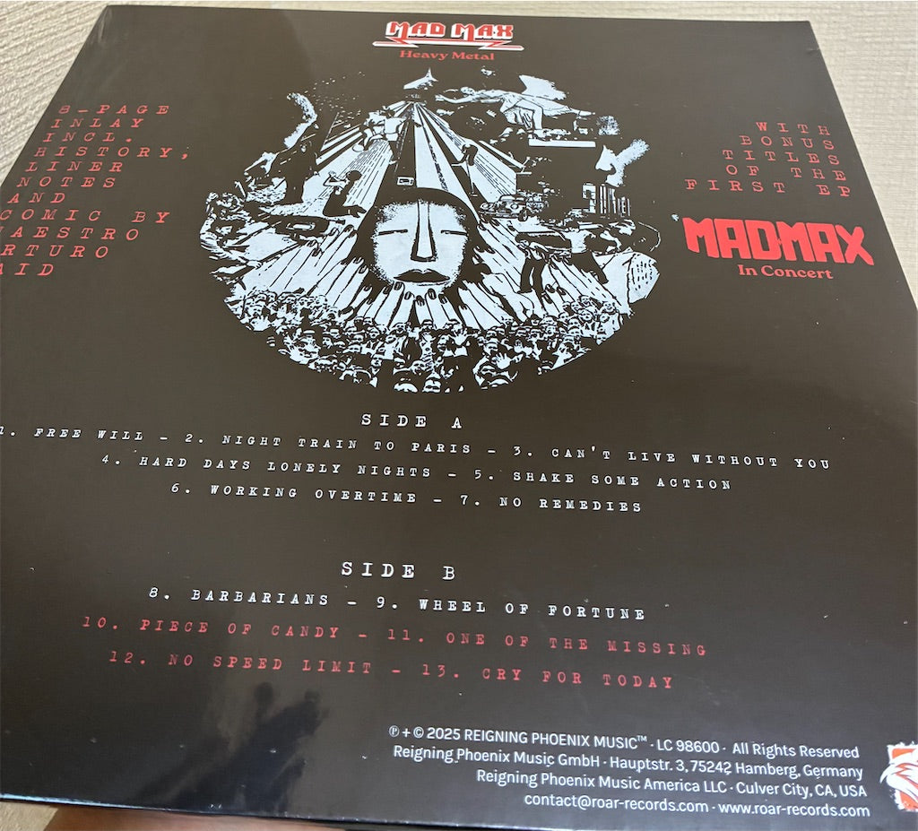 MAD MAX【Heavy Metal】新品レコード