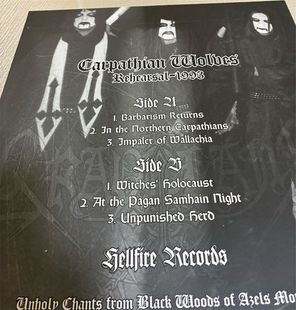 Graveland【Carpathian Wolves - Rehearsal 1993】中古レコード