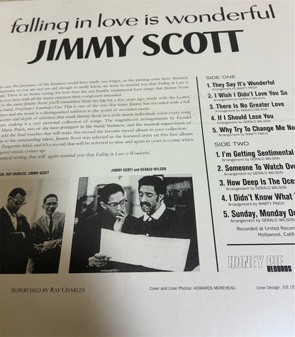 Jimmy Scott【Falling in Love Is Wonderful】新品レコード