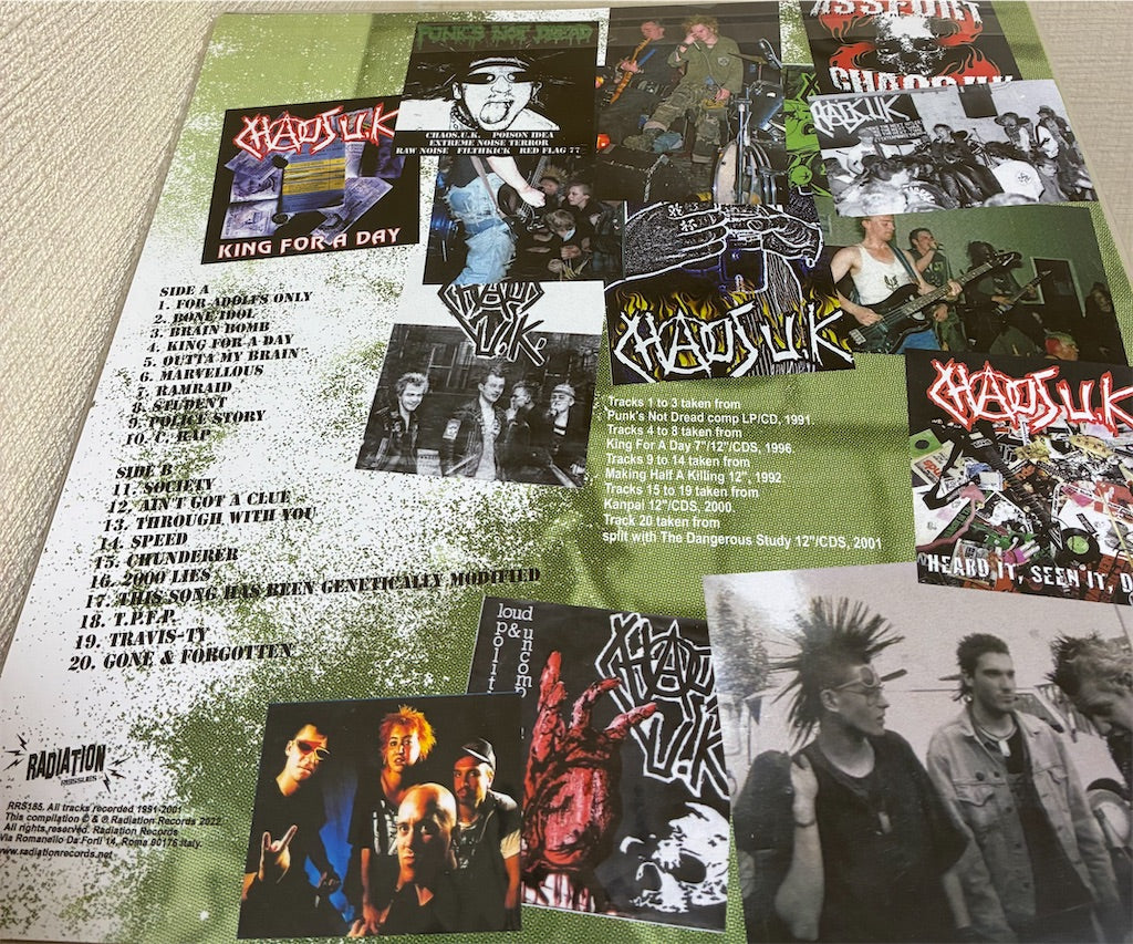 Chaos UK【Kings For A Day (The Vinyl Japan Years: 1991-2001)】新品レコード