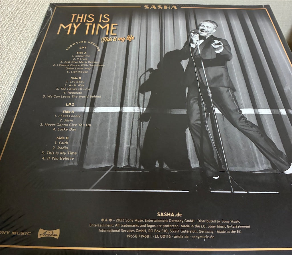 Sasha【This Is My Time. This Is My Life.】新品レコード
