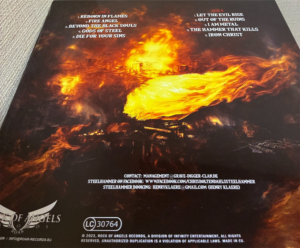 Chris Boltendahl's Steelhammer【Reborn In Flames】新品レコード