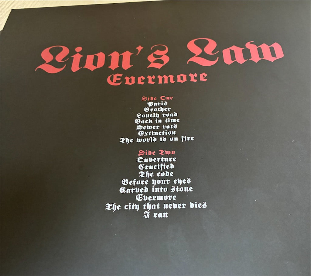 Lion's Law【Evermore】新品レコード