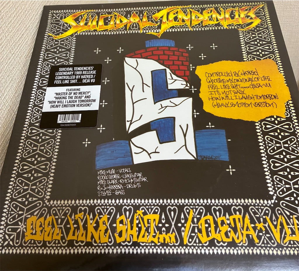 Suicidal Tendencies【Controlled by Hatred / Feel Like Shit... Déjà Vu】新品レコード