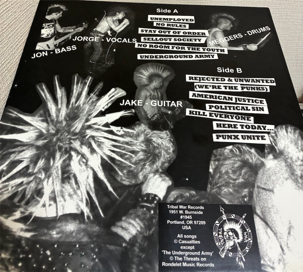 The Casualties【Underground Army】中古レコード