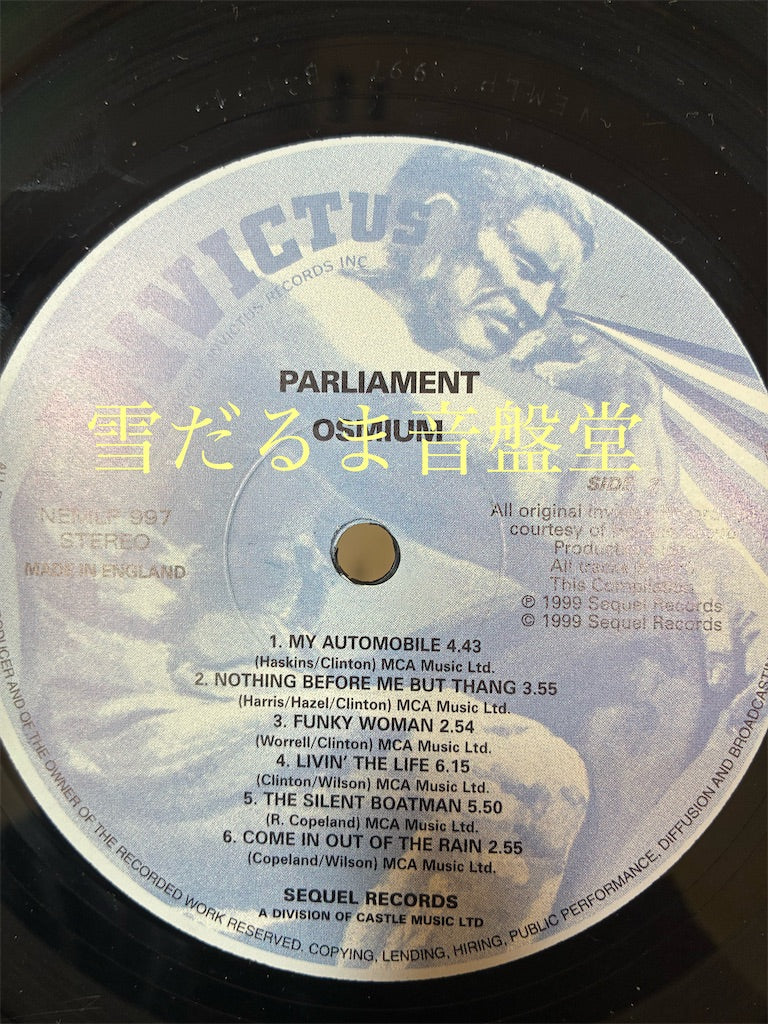 Parliament【Osmium】中古レコード