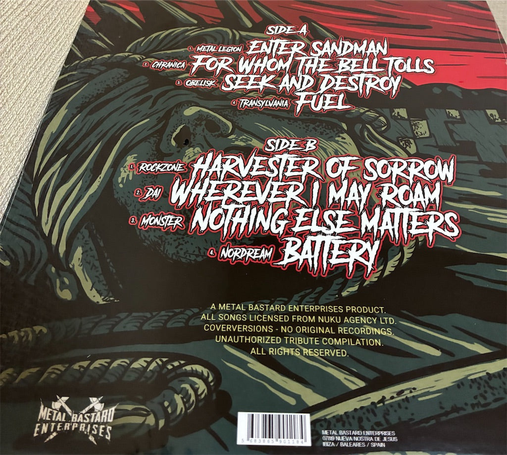 Tribute To Metallica【Masters Of Metal】新品レコード