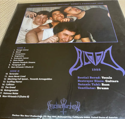 Blood【Spasmo Paralytic Dreams】中古レコード