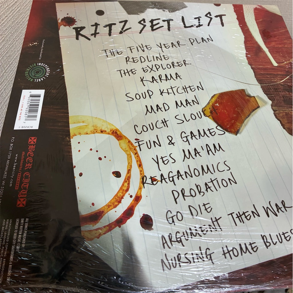 D.R.I.（Dirty Rotten Imbeciles）【Live at the Ritz 1987】新品レコード