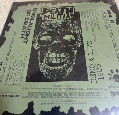 Death Militia【Onslaught Of Death: Demo & Live 1985】新品レコード