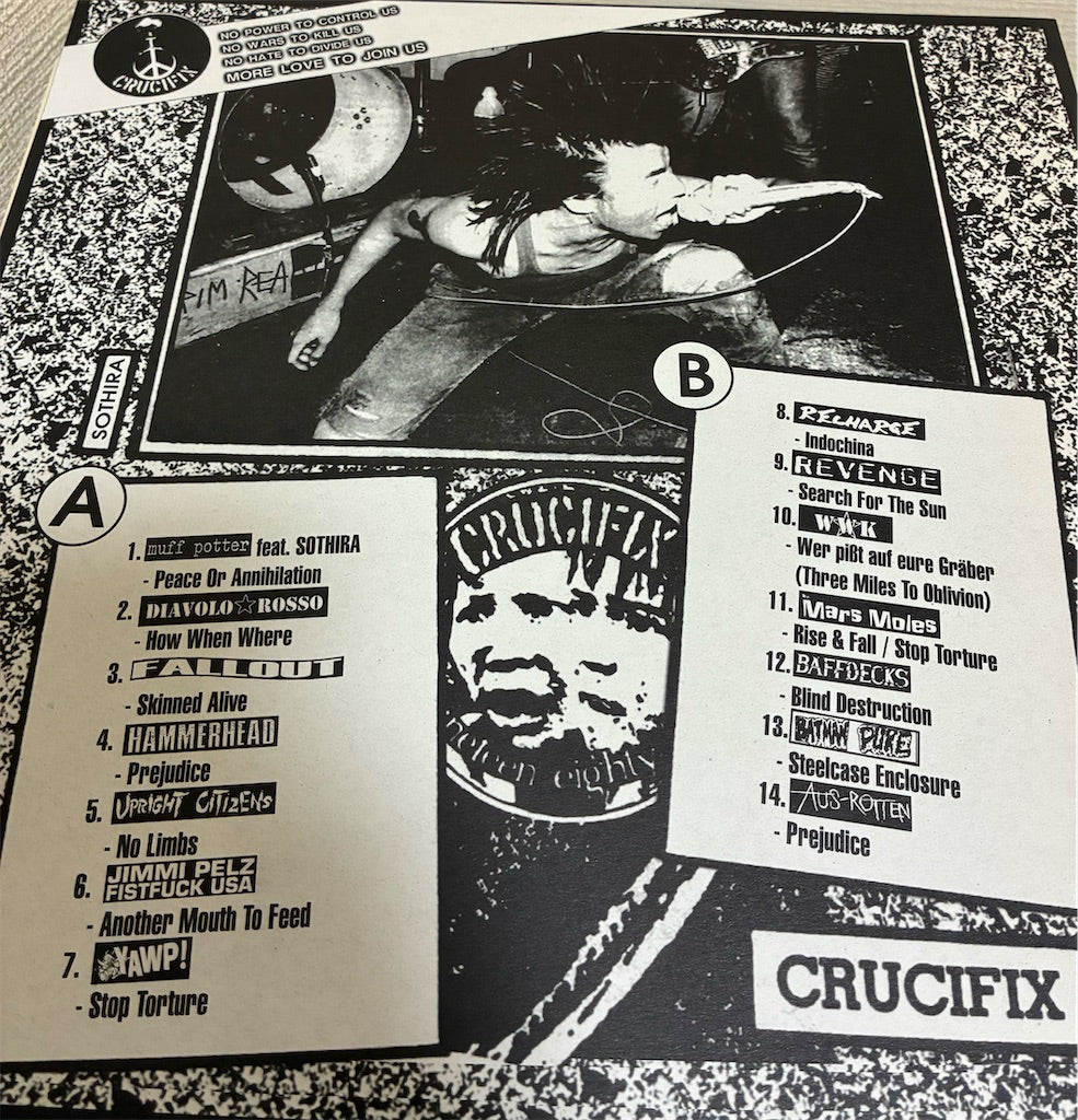 オムニバス【Crucifix.tribute Protest Means Action: The Need Of A New World Disorder】中古レコード