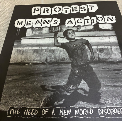 オムニバス【Crucifix.tribute Protest Means Action: The Need Of A New World Disorder】中古レコード