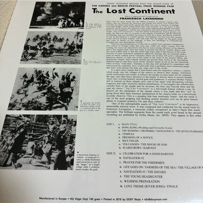 Francesco Lavagnino【失われた大陸（原題：Continente Perduto / The Lost Continent）OST】新品レコード