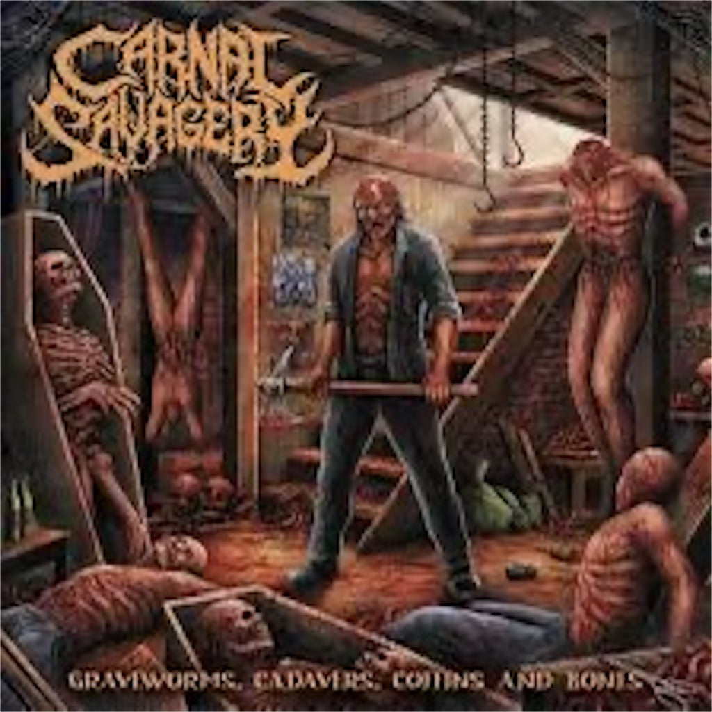 Carnal Savagery【Graveworms, Cadavers, Coffins and Bones】新品レコード