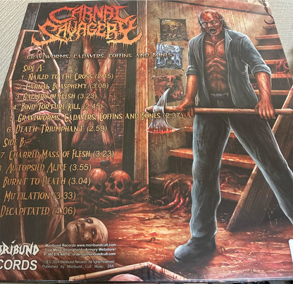 Carnal Savagery【Graveworms, Cadavers, Coffins and Bones】新品レコード