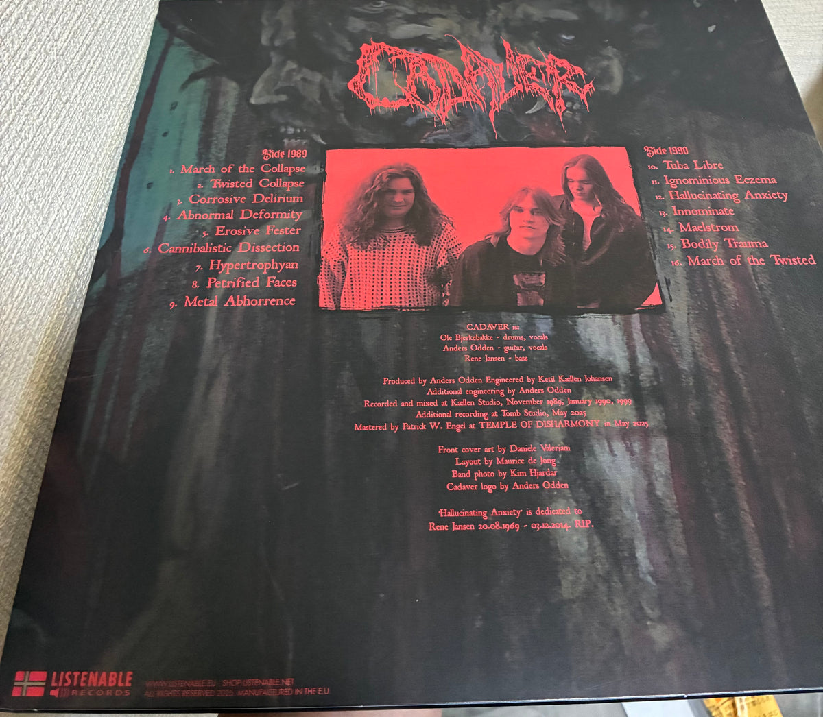CADAVER
【HALLUCINATING ANXIETY】新品レコード